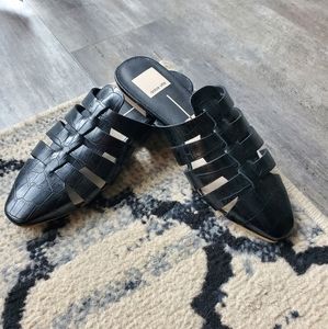 Dolce VitaHarvy Croc-Embossed Loafer Mules